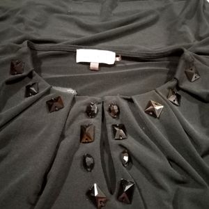 Black Calvin Klein Blouse with beaded detail Size S